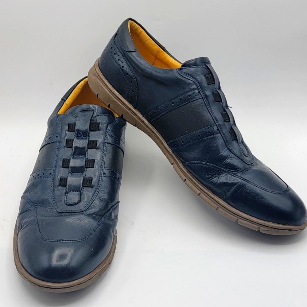 SANDRO MOSCOLONI Noah Slip-on Navy‎ Sneakers Size 12D. #S1226